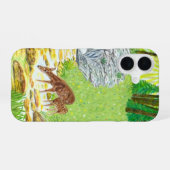 Hinde en jong iPhone 16 hoesje (Achterkant horizontaal)