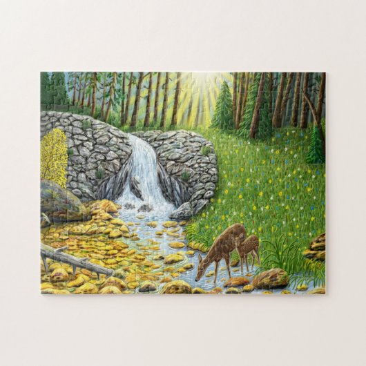 Hinde en Ree 252 stukjes puzzel (Horizontaal)