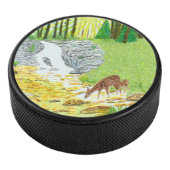 Hinde en reekalf hockey puck (3/4)