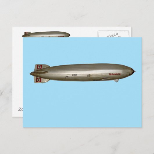 Hindenburg Briefkaart (Voorkant / Achterkant)