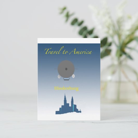 Hindenburg Briefkaart (Staand voorkant)