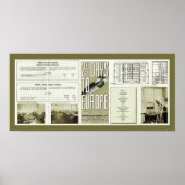 Hindenburg Brochure foto's Poster (Voorkant)