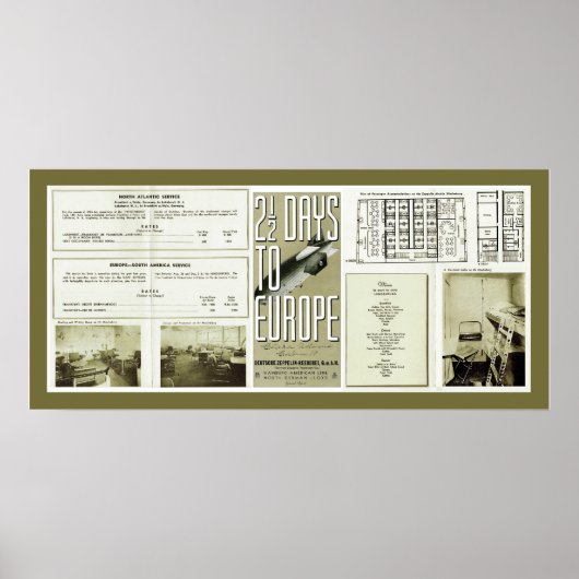 Hindenburg Brochure  foto's Poster (Voorkant)