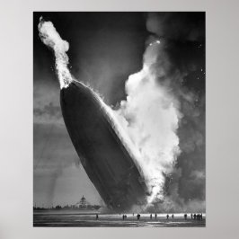 Hindenburg Disaster poster 16 x 20 inch.