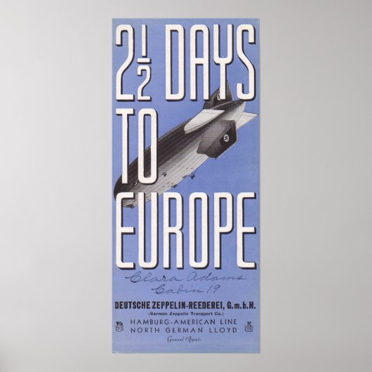 Hindenburg - Poster Zepplin (Voorkant)