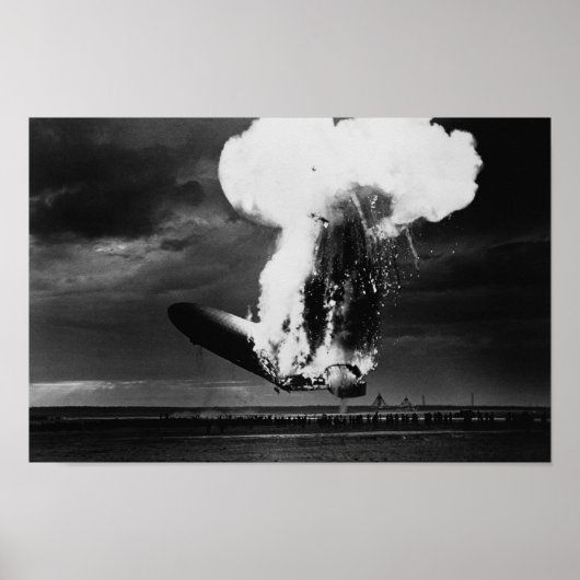 Hindenburg-ramp - Zeppelin Explosion Photo Poster (Voorkant)