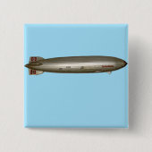 Hindenburg Vierkante Button 5,1 Cm (Voorkant)