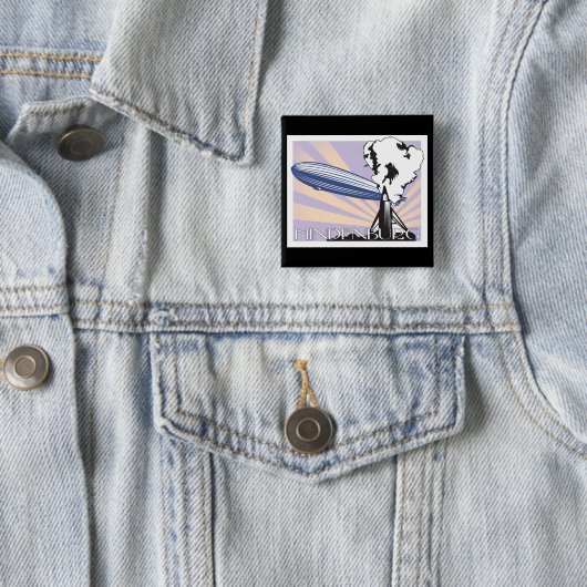 hindenburg vierkante button 5,1 cm (In situ)