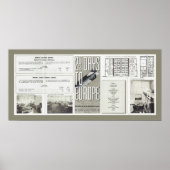 Hindenburg Vintage Travel Brochures Poster (Voorkant)