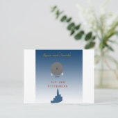 Hindenburg Zeppelin Briefkaart (Staand voorkant)