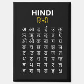Hindi Alphabet अ–क्ष Devanagari Script Magneet (Voorkant)