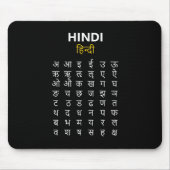 Hindi Alphabet अ–क्ष Devanagari Script Muismat (Voorkant)