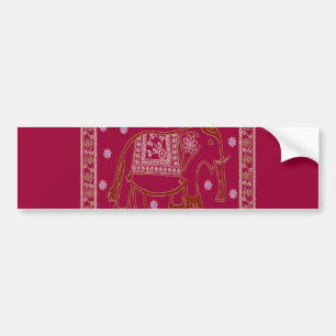Hindi Art Elephant Bumpersticker