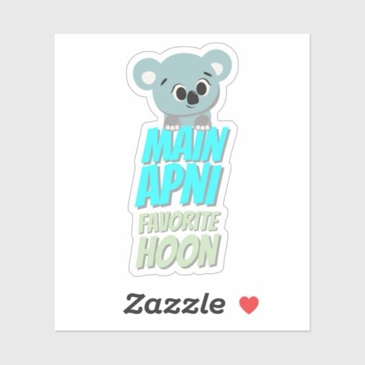 Hindi Bollywood Fun Quote Sticker (Vel)