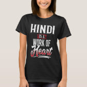HINDI Is A Work of Hear for Women T-shirt (Voorkant)
