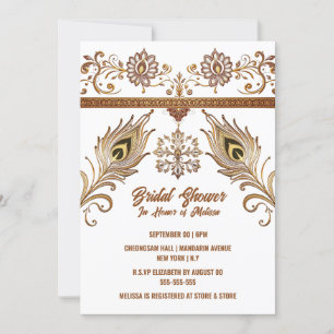 Hindi Mehndi Indiase lotus pauw veren bruids Kaart