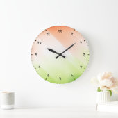 Hindi Sanskrit Numerals with Indian Tricolour Flag Grote Klok (Huis)