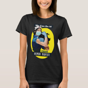 Hindi Trotse Frontline Worker Rosie Riveter Verple T-shirt