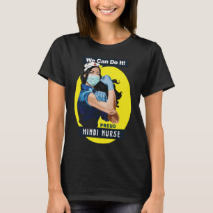 Hindi Trotse Frontline Worker Rosie Riveter Verple T-shirt