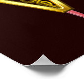 Hindkwartier van paarden / VETERINAIR SYMBOOL VAN  Poster (Hoek)