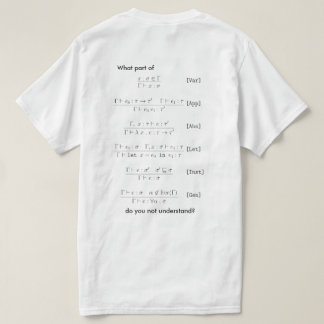 Hindley-Milner-type gevolgtrekking T-shirt