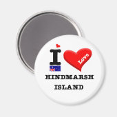HINDMARSH ISLAND - I Love Magneet (Voorkant / Achterkant)