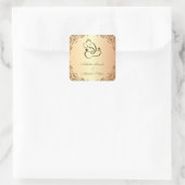 Hindoe bruiloft Ganapati Vierkante Sticker (Tas)