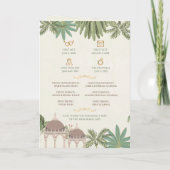 Hindoe Bruiloft tijdlijn & Gujarati Bruiloft progr Programma (Achterkant)