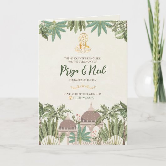 Hindoe Bruiloft tijdlijn & Gujarati Bruiloft progr Programma (Voorkant)