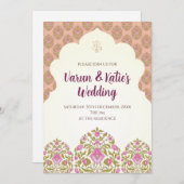 Hindoe bruiloft uitnodigen als Indiase bruiloft ui Kaart (Voorkant / Achterkant)