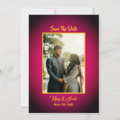 Hindoe bruiloft uitnodiging met aangepaste Afbeeld (Achterkant)