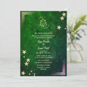 Hindoe bruiloft uitnodiging met aangepaste Afbeeld (Staand voorkant)