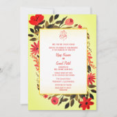 Hindoe bruiloft uitnodiging met aangepaste Afbeeld (Voorkant)