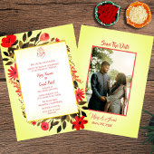 Hindoe bruiloft uitnodiging met aangepaste Afbeeld