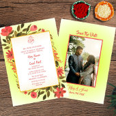 Hindoe bruiloft uitnodiging met aangepaste Afbeeld