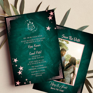 Hindoe bruiloft uitnodiging met aangepaste Afbeeld