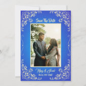 Hindoe bruiloft uitnodiging met aangepaste Afbeeld (Achterkant)