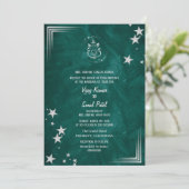 Hindoe bruiloft uitnodiging met aangepaste Afbeeld (Staand voorkant)