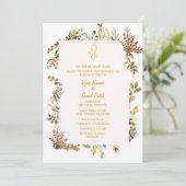 Hindoe bruiloft uitnodiging met aangepaste Afbeeld (Staand voorkant)