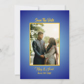 Hindoe bruiloft uitnodiging met aangepaste Afbeeld (Achterkant)