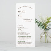 HINDOE CEREMONIE BRUILOFT PROGRAMMA (Staand voorkant)