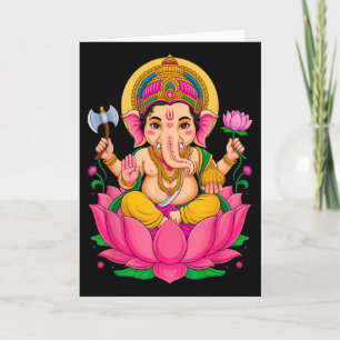 Hindoe Ganesh Puja Olifant God India Meditatie Y Kaart