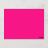 Hindoe Ganesh Roze, Gouden Tafelnummer Post Kaart (Achterkant)