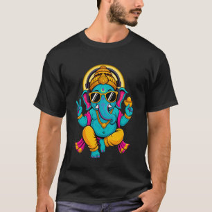 Hindoe Ganesha Puja Meditatie Yoga Murti Olifant T-shirt