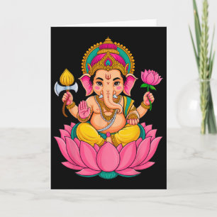 Hindoe Ganesha Puja Olifant God India Meditatie Y Kaart