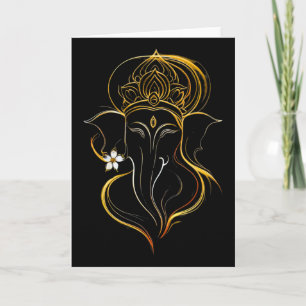 Hindoe Ganesha Puja Olifant God India Meditatie Y Kaart