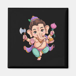 Hindoe Ganesha Puja Olifant God India Meditatie Y Magneet