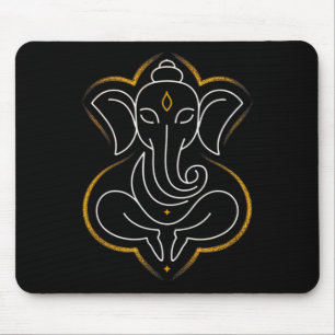 Hindoe Ganesha Puja Olifant God India Meditatie Y Muismat