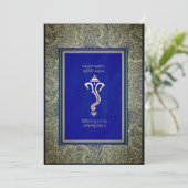 Hindoe Ganesha uitnodiging (Staand voorkant)