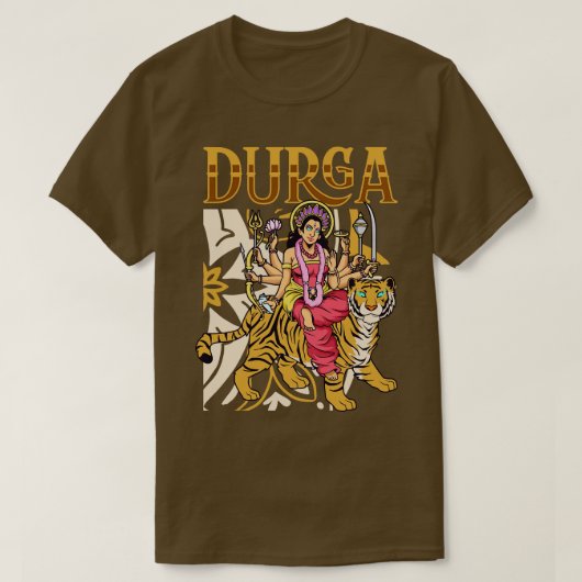 Hindoe God Durga T-shirt (Design voorkant)